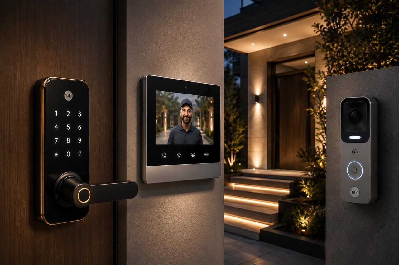 Smart security lock video door phone and doorbell